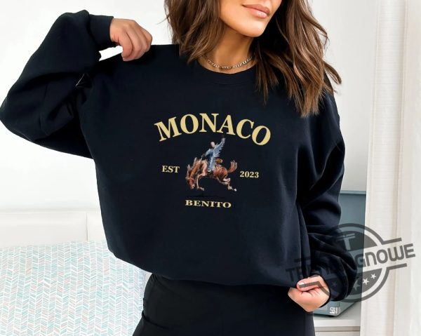 Retro Monaco Sweatshirt Nadie Sabe Lo Que Va Pasar Manana Shirt Benito Sweatshirt Bunny Sweatshirt Music Shirt Bad Bunny Shirt trendingnowe 1