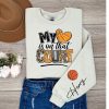 My Heart Is In That Court Shirt Customized Basketball Sweatshirt Your Name Basketball Shirt Basketball Mom Sweatshirts Unique revetee 1