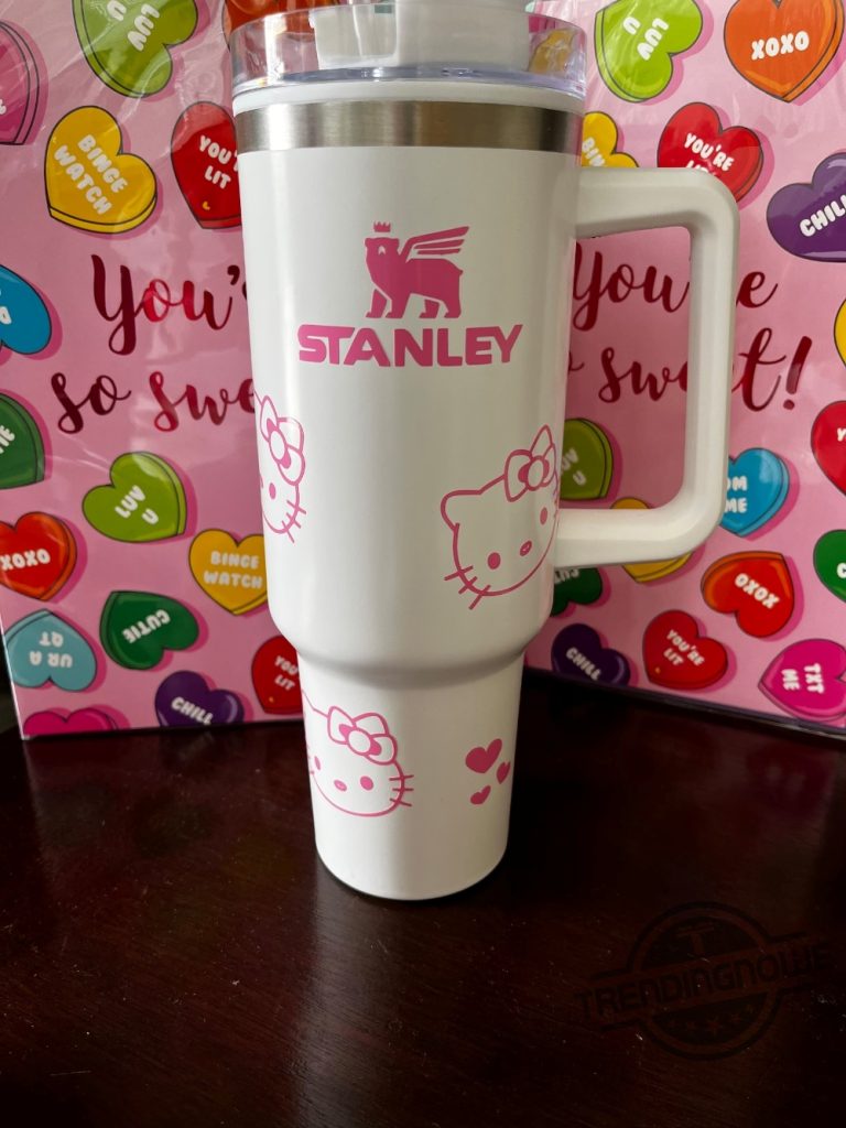 Hello Kitty Stanley Cup 40 Oz Hello Kitty Stanley Tumbler Engraved ...