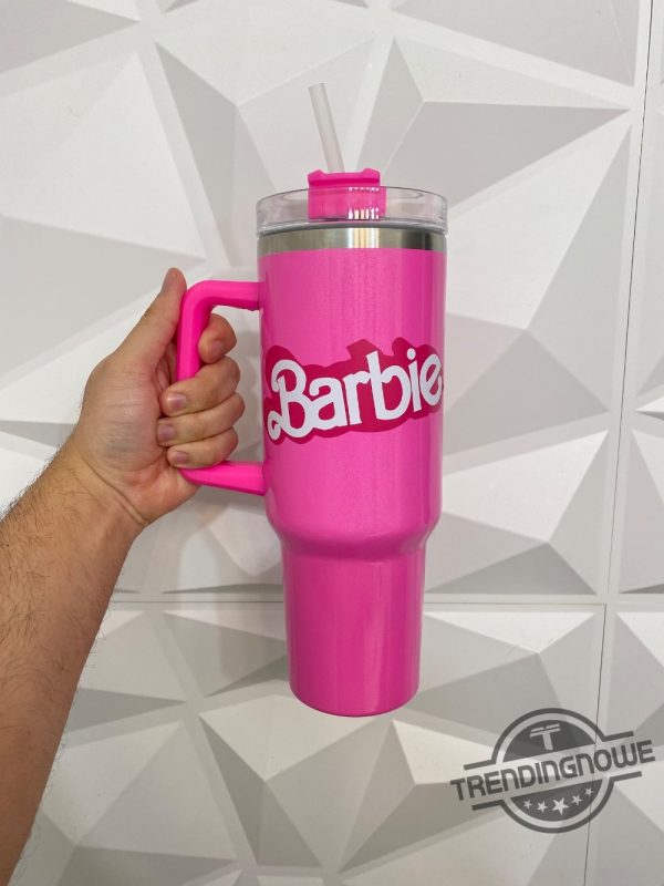 Barbie Movie Stanley Cup 40 Oz Custom Stanley Tumbler Valentines Day Birthday Stanley Gift Barbie Stanley Tumbler trendingnowe 1