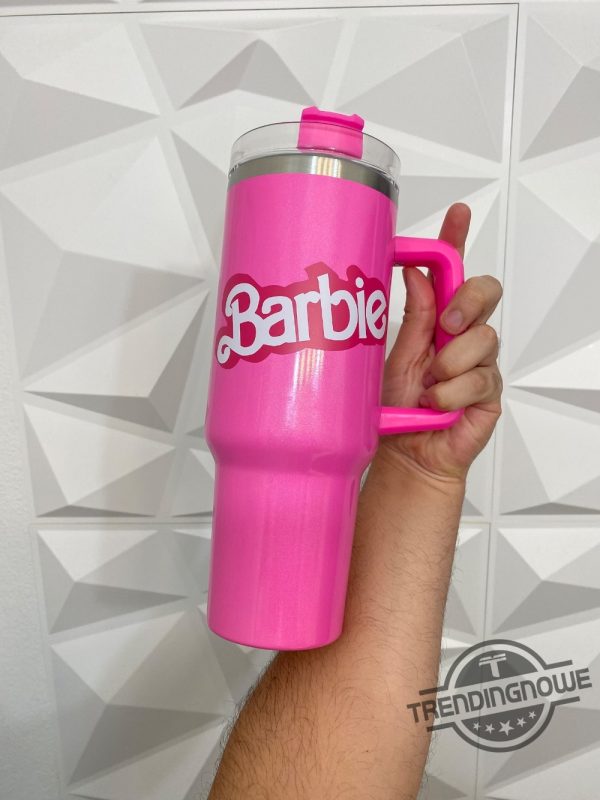 Barbie Movie Stanley Cup 40 Oz Custom Stanley Tumbler Valentines Day Birthday Stanley Gift Barbie Stanley Tumbler trendingnowe 2