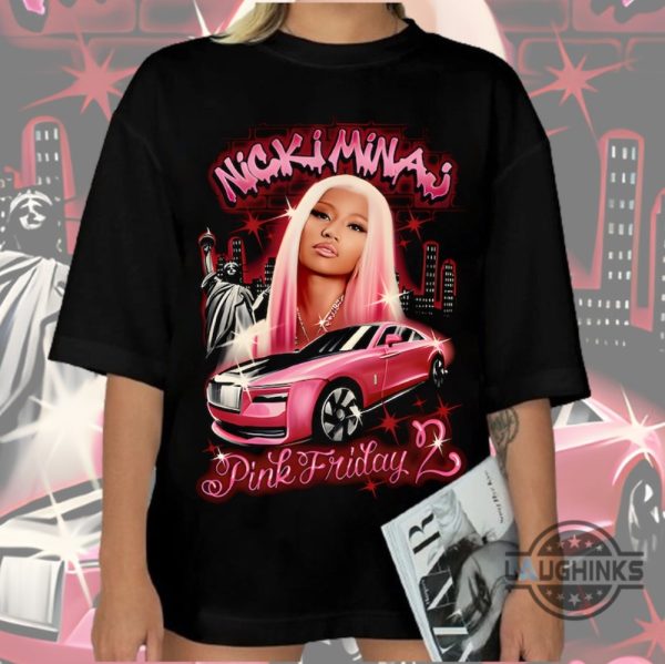 nicki minaj pink friday 2 tshirt sweatshirt hoodie mens womens nicki minaj rapper queen barbs vintage shirts airbrush nicki minaj barbie pink car funny tee laughinks 3