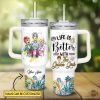 the golden girls tumbler 40 oz disney movie 40oz stanley cup dupe custom name life is better with the golden girls stainless steel tumbler with handle laughinks 1