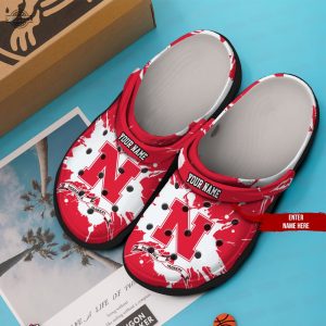 customized nebraska crocs 12862du funny famous footwear slippers