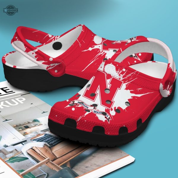 customized nebraska crocs 12862du funny famous footwear slippers