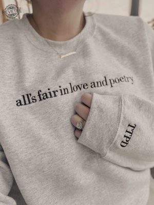 Embroidered Poetry Crewneck Ttpd Crewneck Ttpd Inspo Sweatshirt The Bolter Taylor Swift Tortured Poets Department Track List Unique revetee 3