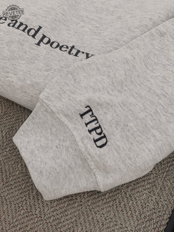 Embroidered Poetry Crewneck Ttpd Crewneck Ttpd Inspo Sweatshirt The Bolter Taylor Swift Tortured Poets Department Track List Unique revetee 4