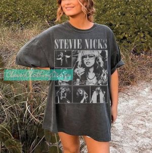 Vintage Retro 90S Stevie Nicks Shirt Fleetwood Mac Band Sweatshirt Stevie Nicks Vintage Hoodie Fleetwood Mac Tshirt Retro Graphic Shirt giftyzy 2