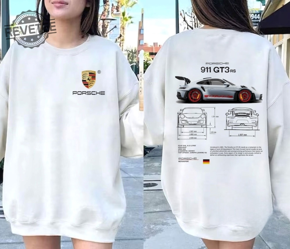 Porsche 911 Gt3 Rs Aesthetic Shirt Porsche 911 Gt3 Rs 2 Side Shirt ...