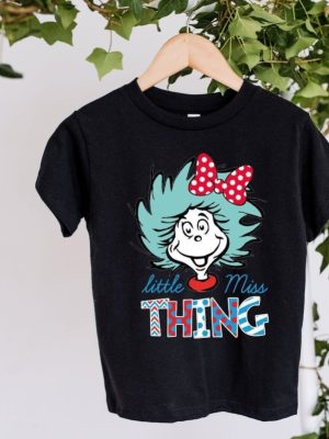 Miss Thing Girl Shirt Little Miss Thing Shirt Seuss Day Student Shirt Funny Shirt For Toddlers Reading Lovers Shirt National Read Across Unique revetee 3