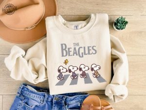 The Beagles Sweatshirt Abbey Road Inspired Shirt Fall Dogs Shirt Funny Beatles Inspired Apparel Snoopy St Patricks Day Shirt Unique revetee 2