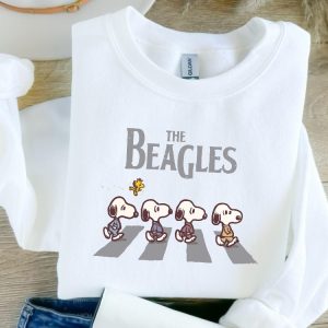 The Beagles Sweatshirt Abbey Road Inspired Shirt Fall Dogs Shirt Funny Beatles Inspired Apparel Snoopy St Patricks Day Shirt Unique revetee 3