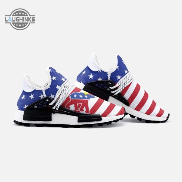 2020 president trump us flag republican 2k nomad shoes donald trump maga american flag nmh sneakers laughinks 1 2