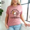 Snoopy Certified Cowboy Shirt Snoopy Birthday Tee Cowboy Dog Tshirt Dog Lovers Gift Snoopy St Patricks Day Shirt Unique revetee 1