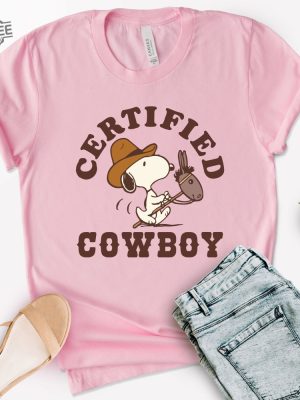 Snoopy Certified Cowboy Shirt Snoopy Birthday Tee Cowboy Dog Tshirt Dog Lovers Gift Snoopy St Patricks Day Shirt Unique revetee 5