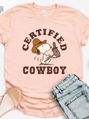 Snoopy Certified Cowboy Shirt Snoopy Birthday Tee Cowboy Dog Tshirt Dog Lovers Gift Snoopy St Patricks Day Shirt Unique revetee 6