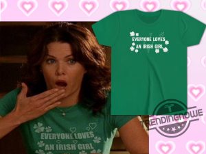 Kiss Me Im Irish Shirt Everyone Loves An Irish Girl Shirt Celebrity Inspired Baby Tee St Patricks Day Shirt Shamrock Shirt trendingnowe 1