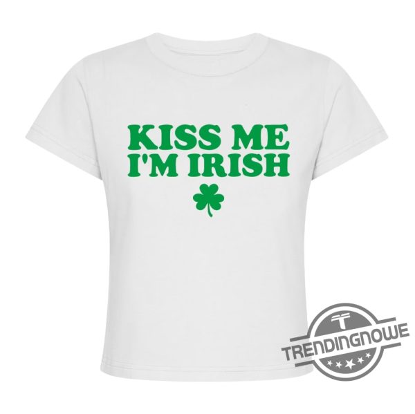 Kiss Me Im Irish Shirt Kiss Me Im Irish 90S Sweatshirt St Pattys Tee St Patricks Day Shirt 90S Style Tee trendingnowe 3