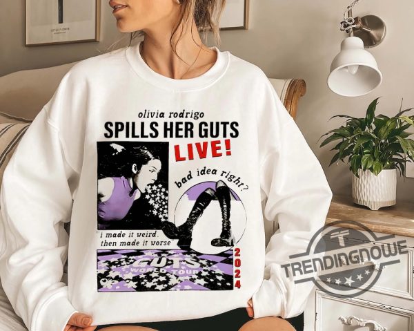 Olivia Rodrigo Guts Tour 2024 Sweatshirt Olivia Rodrigo Shirt Olivia Rodrigo T Shirt Hoodie Guts Tour 2024 Shirt Sweatshirt trendingnowe 1