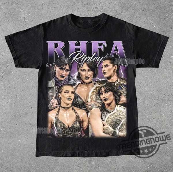 Vintage Rhea Ripley Shirt Unisex Men And Women Graphic Tee Wwe Pro Wrestling Shirt trendingnowe 1