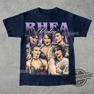 Vintage Rhea Ripley Shirt Unisex Men And Women Graphic Tee Wwe Pro Wrestling Shirt trendingnowe 2