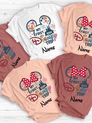 Custom Name My First Disney Trip 2024 Shirts Personalized Disney Family Vacation Shirt My First Disney Trip Shirt Unique revetee 4