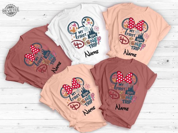 Custom Name My First Disney Trip 2024 Shirts Personalized Disney Family Vacation Shirt My First Disney Trip Shirt Unique revetee 4