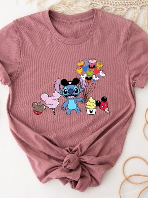 Stitch Shirt Disney Shirt Stitch Snacks Shirt Stitch Balloon Shirt Disney Snack Shirt Disneyland Shirt Disney Group Shirt Stitch Unique revetee 2