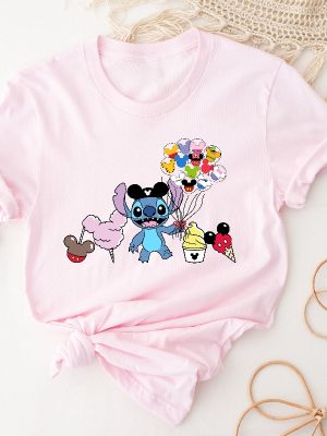 Stitch Shirt Disney Shirt Stitch Snacks Shirt Stitch Balloon Shirt Disney Snack Shirt Disneyland Shirt Disney Group Shirt Stitch Unique revetee 3