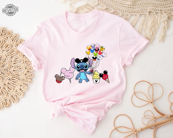 Stitch Shirt Disney Shirt Stitch Snacks Shirt Stitch Balloon Shirt Disney Snack Shirt Disneyland Shirt Disney Group Shirt Stitch Unique revetee 3