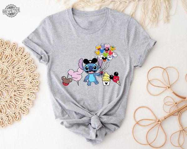 Stitch Shirt Disney Shirt Stitch Snacks Shirt Stitch Balloon Shirt Disney Snack Shirt Disneyland Shirt Disney Group Shirt Stitch Unique revetee 4