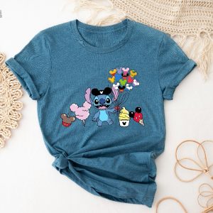 Stitch Shirt Disney Shirt Stitch Snacks Shirt Stitch Balloon Shirt Disney Snack Shirt Disneyland Shirt Disney Group Shirt Stitch Unique revetee 5