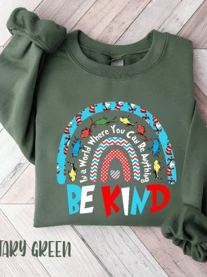 Read Across America Tshirt Be Kind Reading Day Tee Cat In The Hat Clipart Dr. Seuss Teacher Shirts Dr. Seuss Quotes About Reading revetee 4