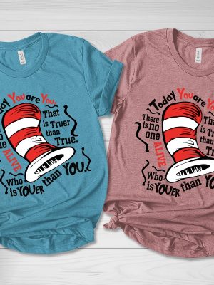 The Cat In The Hat Shirt Today You Are You Shirt Cat In The Hat Clipart Dr. Seuss Teacher Shirts Dr. Seuss Quotes About Reading revetee 3