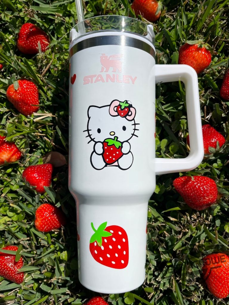 Strawberry Hello Kitty Stanley Tumbler Hello Kitty Stanley Cup Gift For Daughter trendingnowe 1
