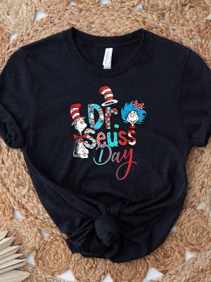 Dr. Seuss Day Shirt Colorful Dr Seuss Shirt Cat In The Hat Clipart Dr. Seuss Teacher Shirts Dr. Seuss Quotes About Reading revetee 4