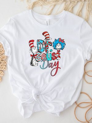 Dr. Seuss Day Shirt Colorful Dr Seuss Shirt Cat In The Hat Clipart Dr. Seuss Teacher Shirts Dr. Seuss Quotes About Reading revetee 5