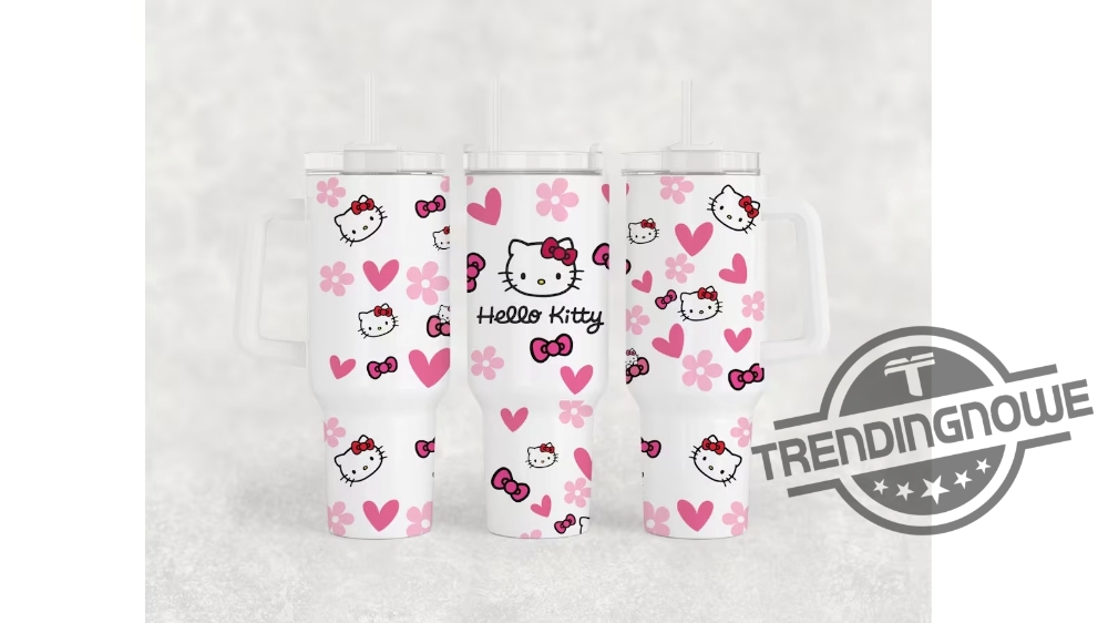 Hello Kitty Stanley Tumbler 40Oz Gift For Daughter Kitty Stanley Cup