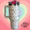 Hello Kitty Louis Vuitton Stanley Cup Tumbler 40Oz Gift For Daughter Kitty Stanley Cup Louis Vuitton Stanley Tumbler Lv Stanley Cup trendingnowe 1