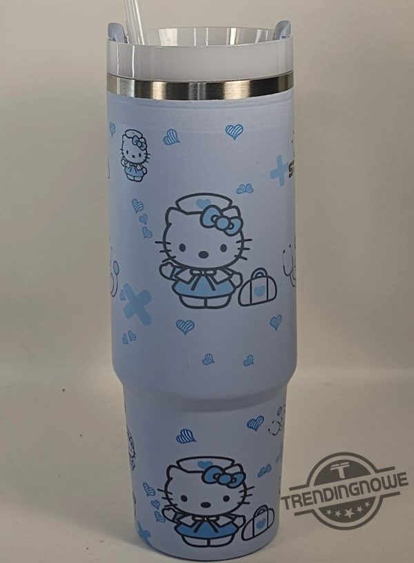 Hello Kitty Nurse Stanley Cup Tumbler 40Oz Gift For Daughter Kitty Stanley Cup trendingnowe 2