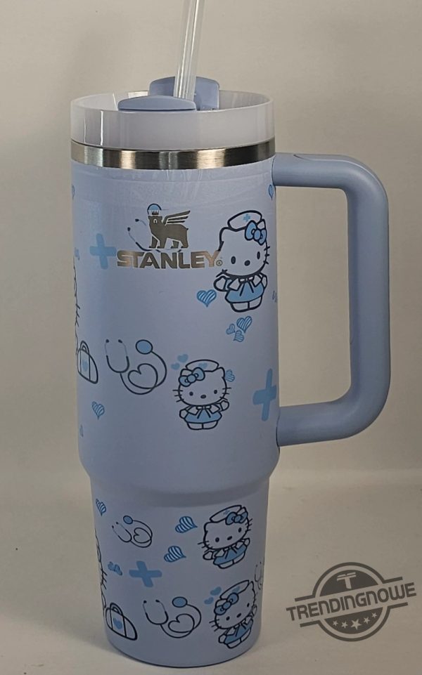 Hello Kitty Nurse Stanley Cup Tumbler 40Oz Gift For Daughter Kitty Stanley Cup trendingnowe 3