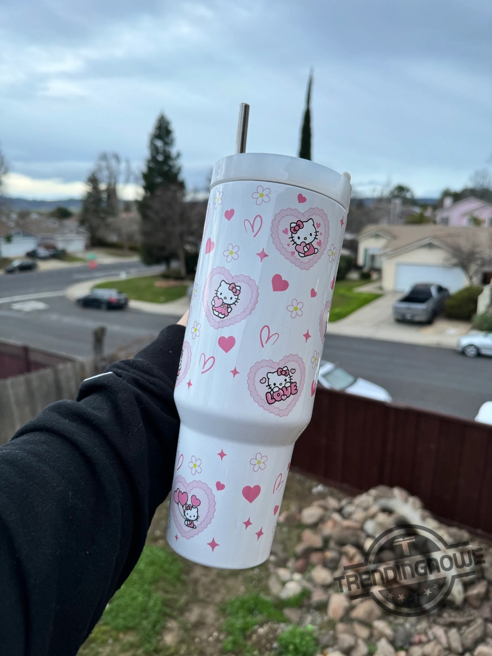 Hello Kitty Stanley Cup V2 Tumbler 40Oz Gift For Daughter Kitty Stanley Cup 8 Hello Kitty Stanley Cup V2 Tumbler 40oz Gift For Daughter Kitty Stanley Cup