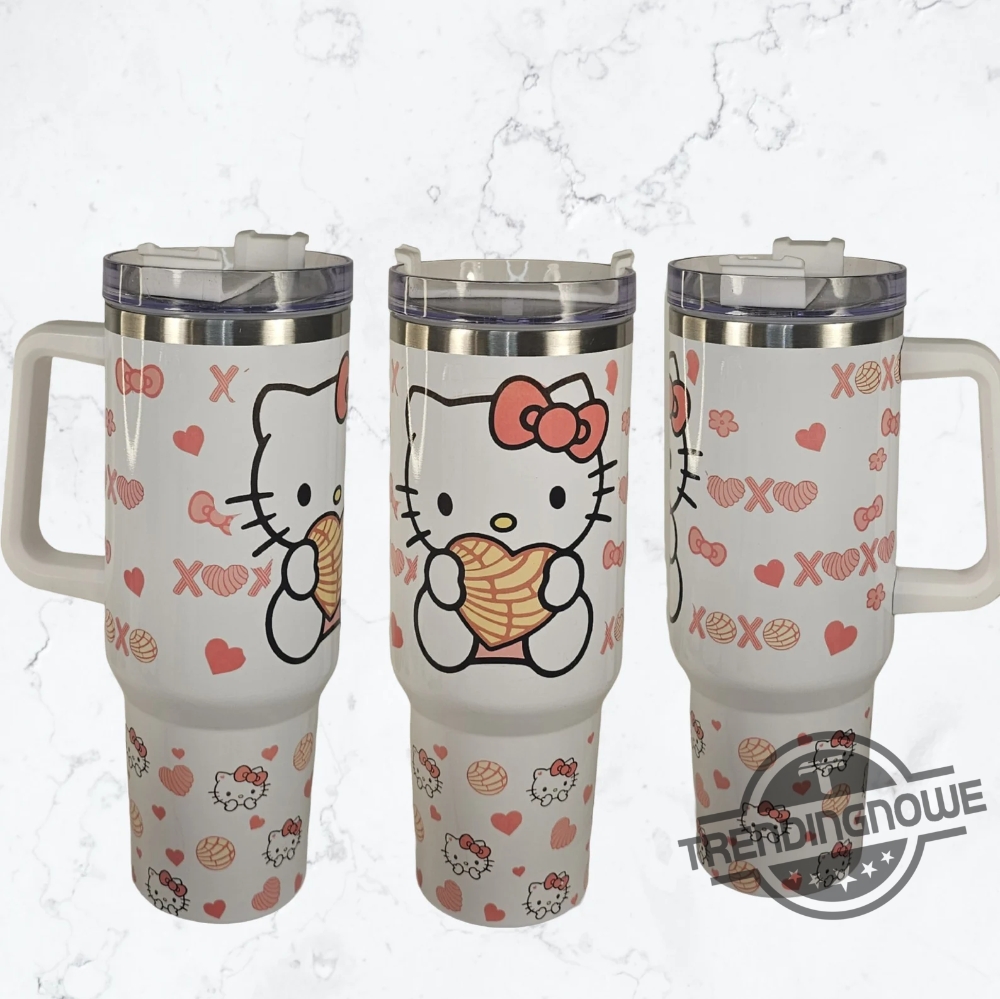 Starbucks Valentine Sanrio Stanley Cup Hello Kitty Stanley Cup Tumbler 40 Oz Gift For Daughter Kitty Stanley Cup