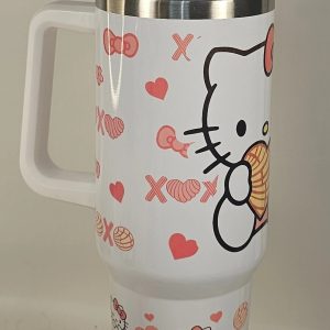 Starbucks Valentine Sanrio Stanley Cup Hello Kitty Stanley Cup Tumbler 40 Oz Gift For Daughter Kitty Stanley Cup trendingnowe 2