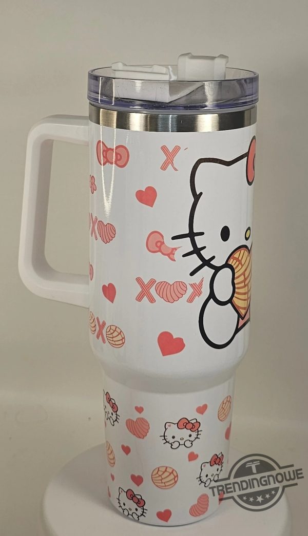 Starbucks Valentine Sanrio Stanley Cup Hello Kitty Stanley Cup Tumbler 40 Oz Gift For Daughter Kitty Stanley Cup trendingnowe 2