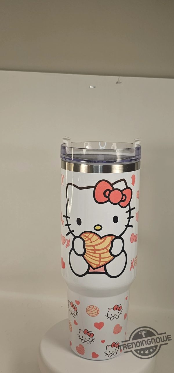 Starbucks Valentine Sanrio Stanley Cup Hello Kitty Stanley Cup Tumbler 40 Oz Gift For Daughter Kitty Stanley Cup trendingnowe 3