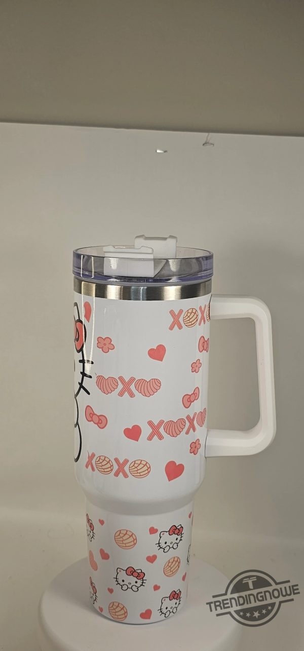 Starbucks Valentine Sanrio Stanley Cup Hello Kitty Stanley Cup Tumbler 40 Oz Gift For Daughter Kitty Stanley Cup trendingnowe 4