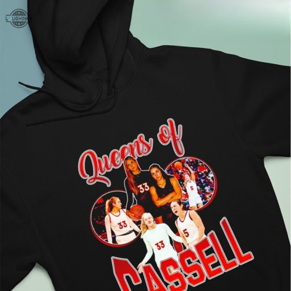 queens of cassell shirt sweatshirt hoodie mens womens best georgia amoore and liz kitley queens of cassell tshirt virginia tech hokies womens basketball tee laughinks 2