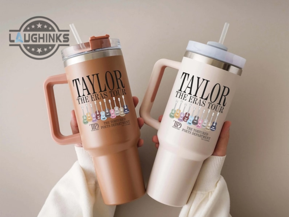 The Tortured Poets Department Songs Tumbler 40 Oz Taylor Swift Stanley 40Oz Quencher Cup Dupe Album Track List Travel Cups Swifties The Eras Tour Gift