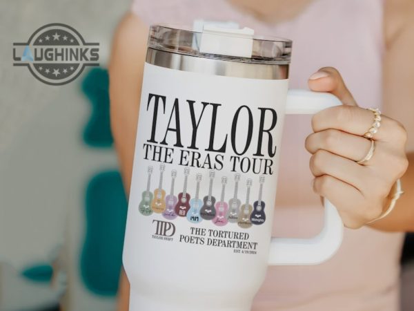the tortured poets department songs tumbler 40 oz taylor swift stanley 40oz quencher cup dupe album track list travel cups swifties the eras tour gift laughinks 2